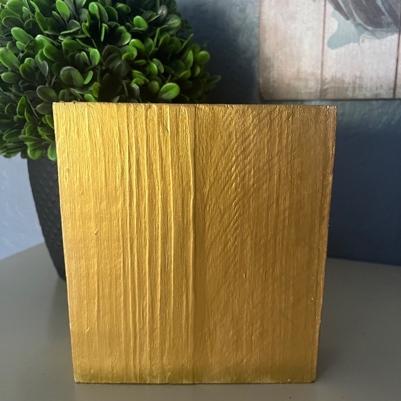 Amazing Grace Hymn With Cross Art Wood Block 6 In X 6 In Textured Art Handmade - Picture 3 of 5